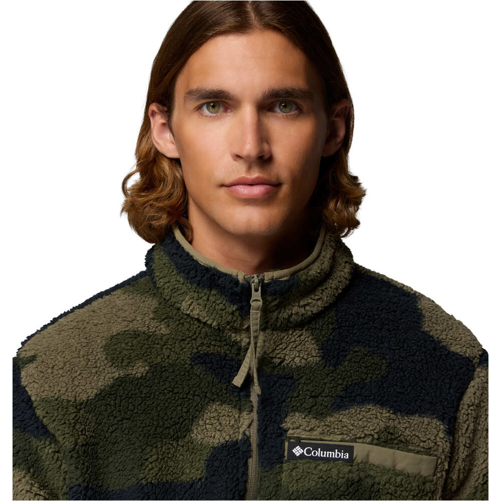 Columbia forro polar hombre Rugged Ridge High Pile Half Zip vista detalle