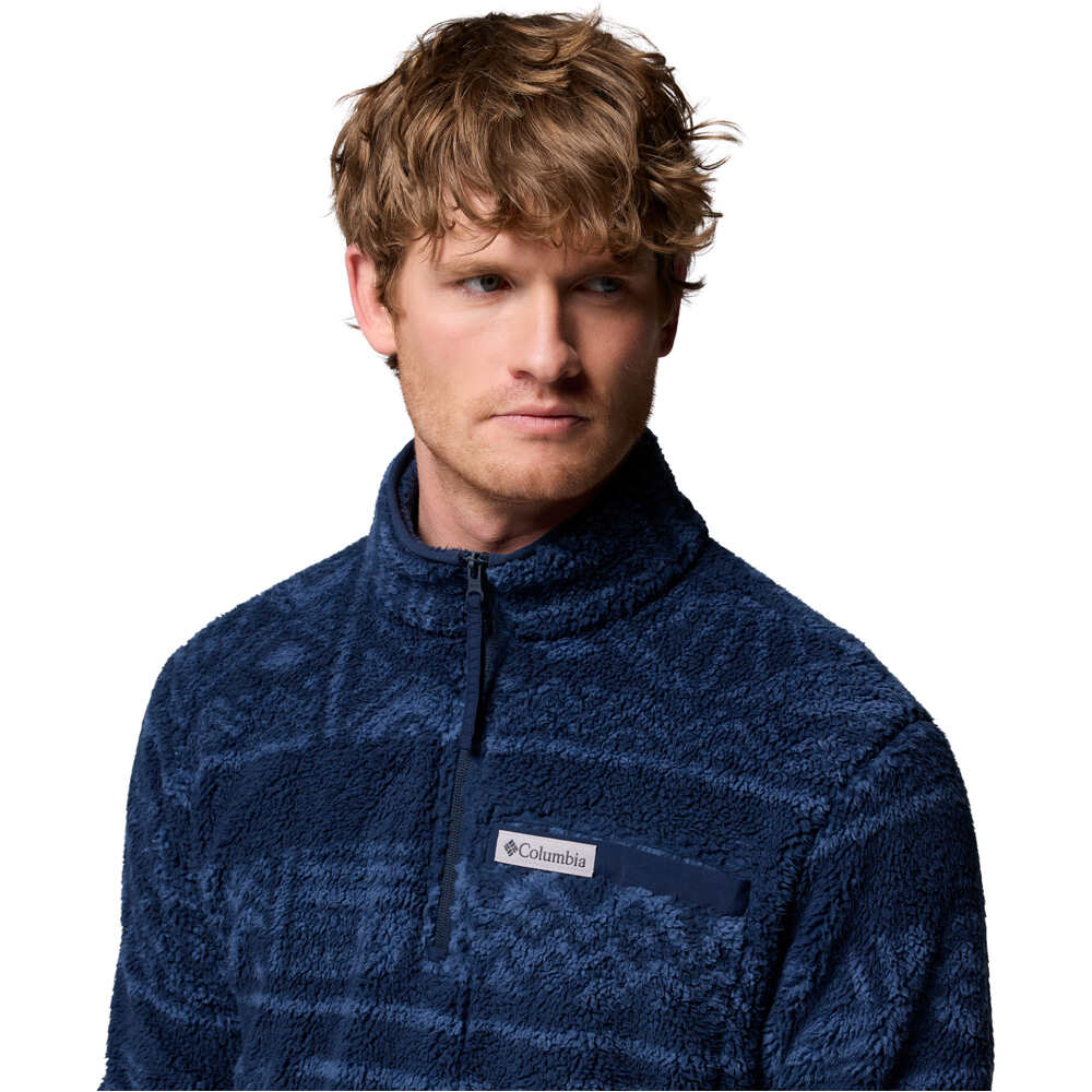 Columbia forro polar hombre Rugged Ridge High Pile Half Zip vista detalle
