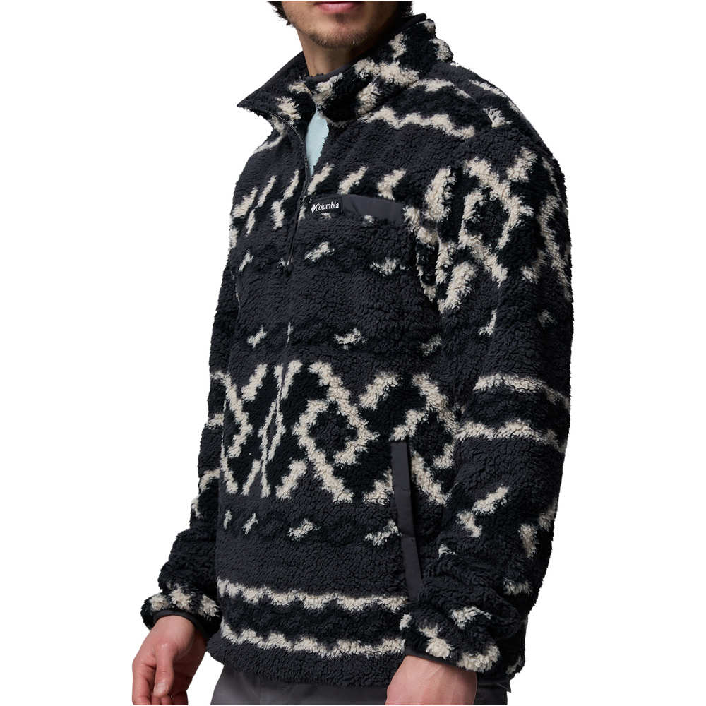 Columbia forro polar hombre Rugged Ridge High Pile Half Zip vista detalle