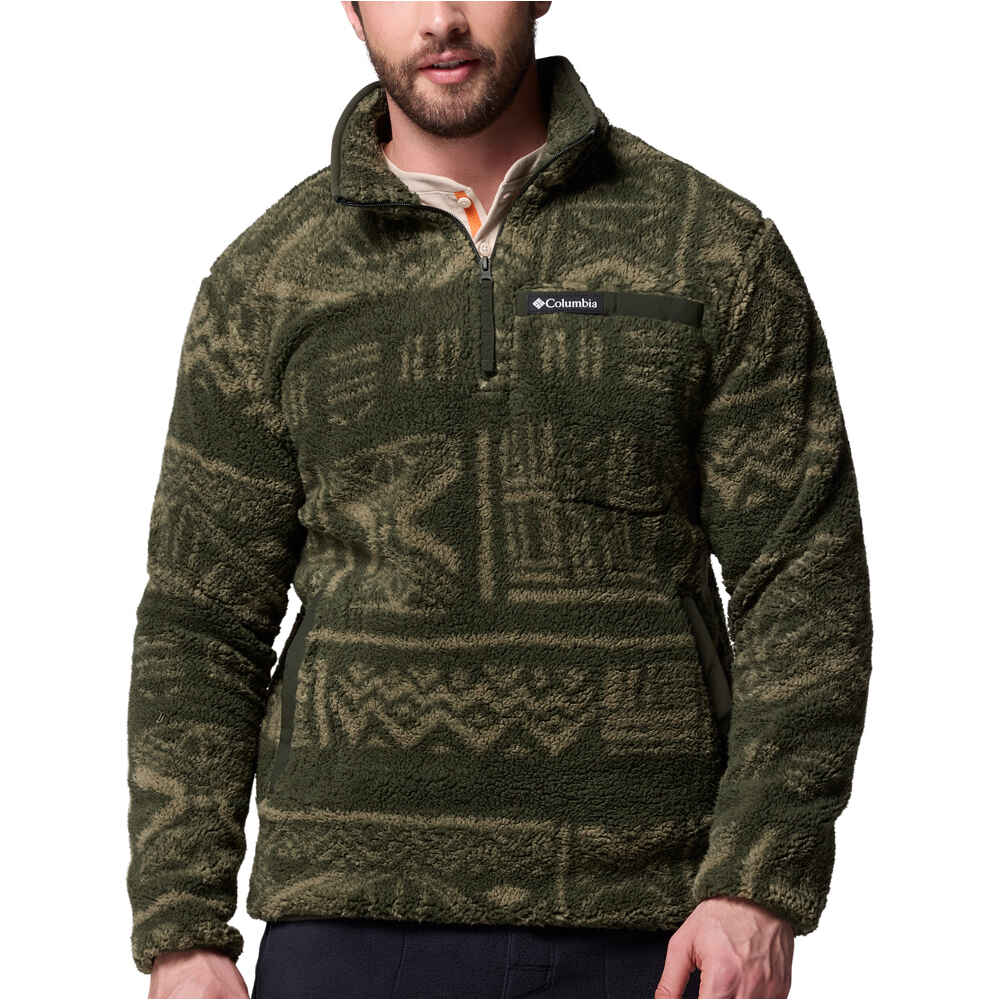 Columbia forro polar hombre Rugged Ridge High Pile Half Zip vista frontal