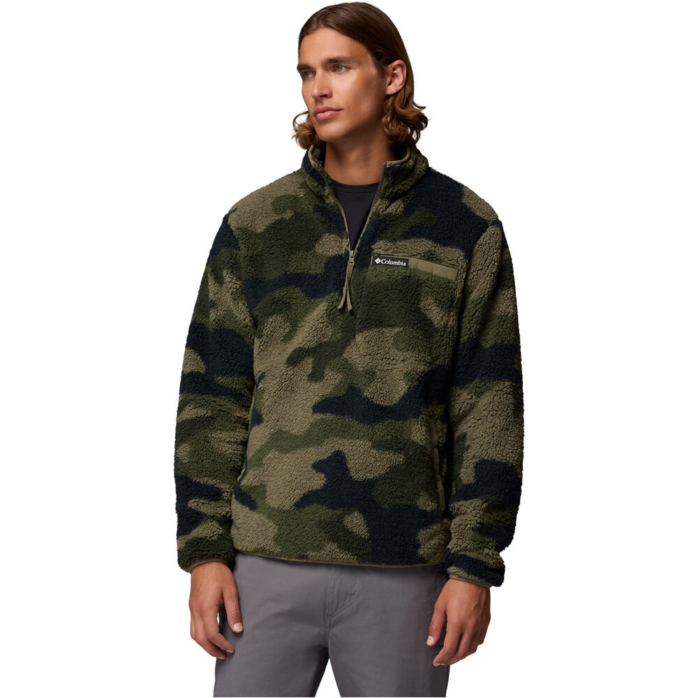 Columbia forro polar hombre Rugged Ridge High Pile Half Zip vista frontal