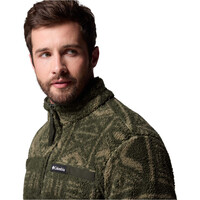 Columbia forro polar hombre Rugged Ridge High Pile Half Zip vista trasera