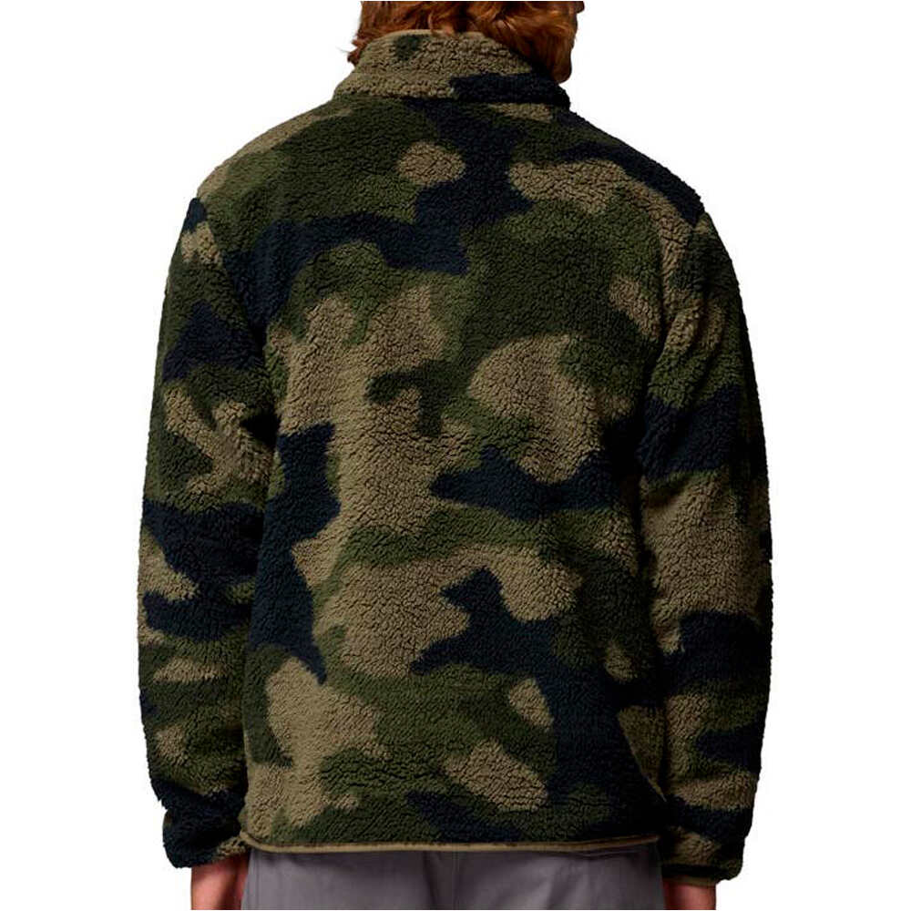 Columbia forro polar hombre Rugged Ridge High Pile Half Zip vista trasera