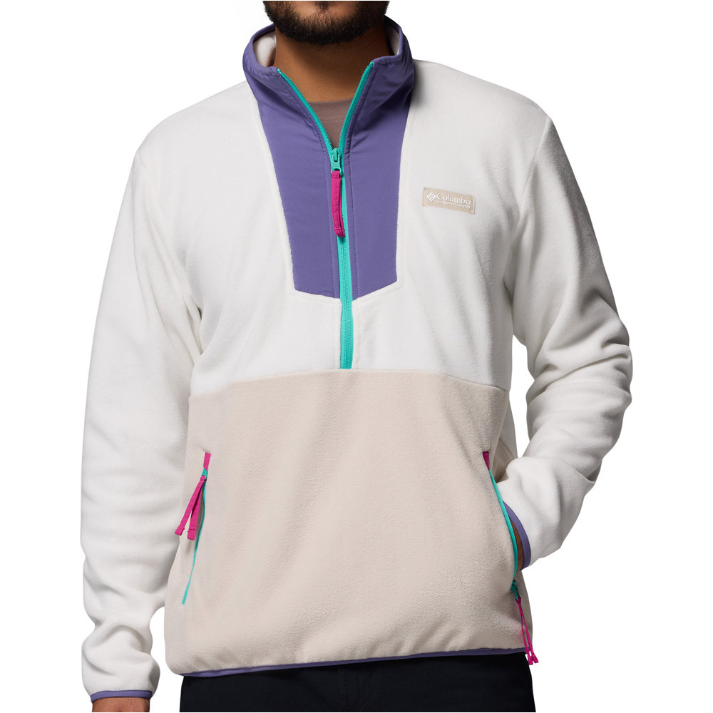 Columbia forro polar hombre Sequoia Grove Half Zip Fleece vista frontal