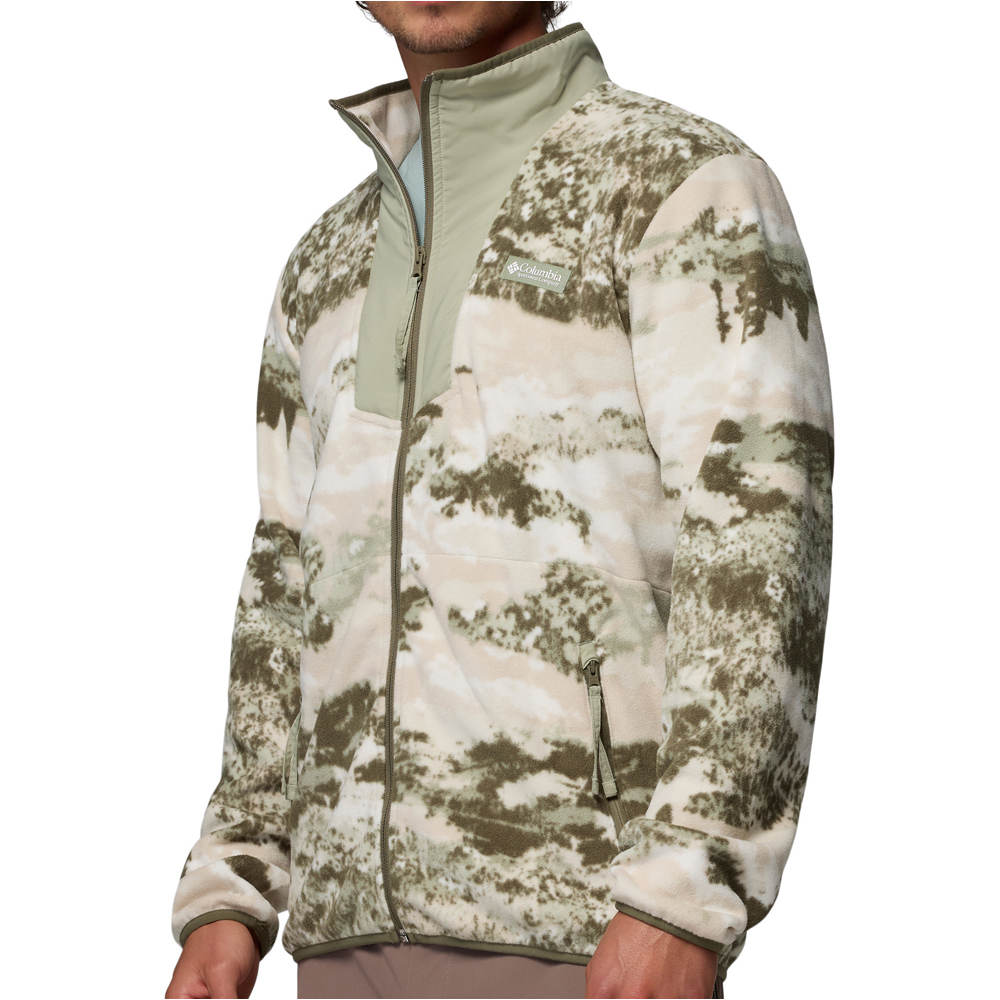 Columbia forro polar hombre Sequoia Grove Printed Full Zip vista detalle