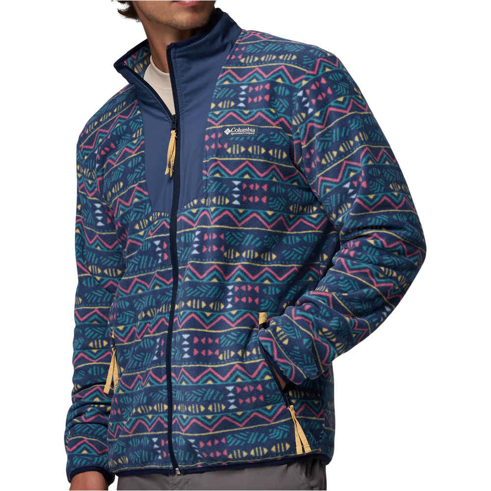 Columbia forro polar hombre Sequoia Grove Printed Full Zip vista detalle