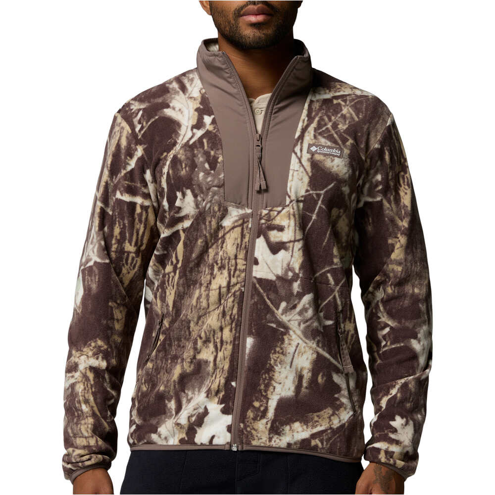 Columbia forro polar hombre Sequoia Grove Printed Full Zip vista frontal