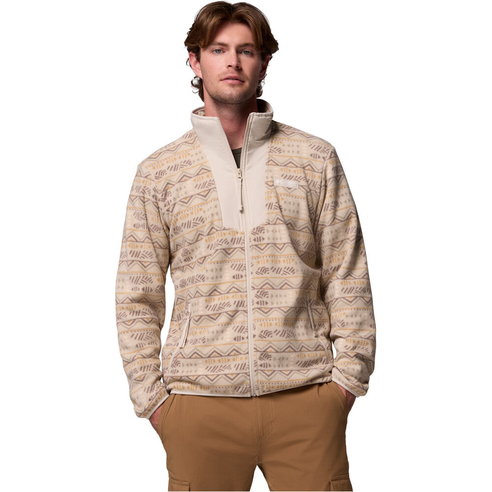 Columbia forro polar hombre Sequoia Grove Printed Full Zip vista frontal