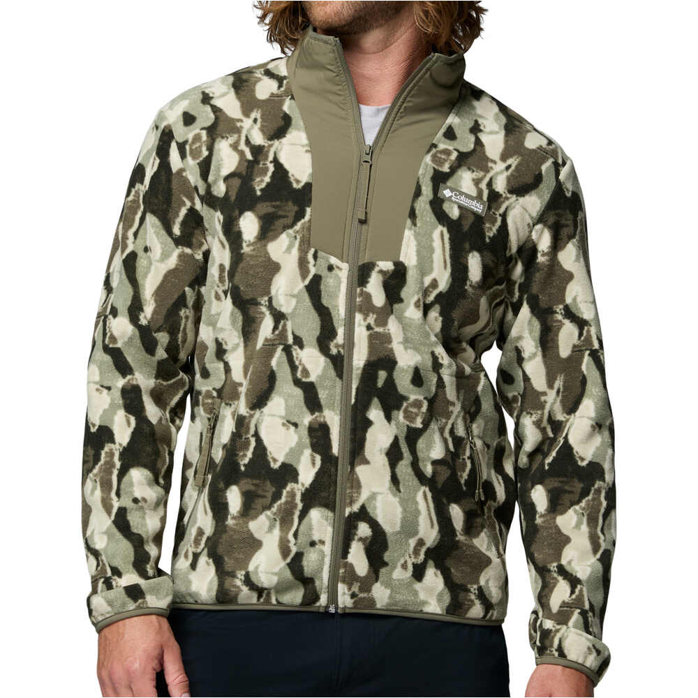 Columbia forro polar hombre Sequoia Grove Printed Full Zip vista frontal
