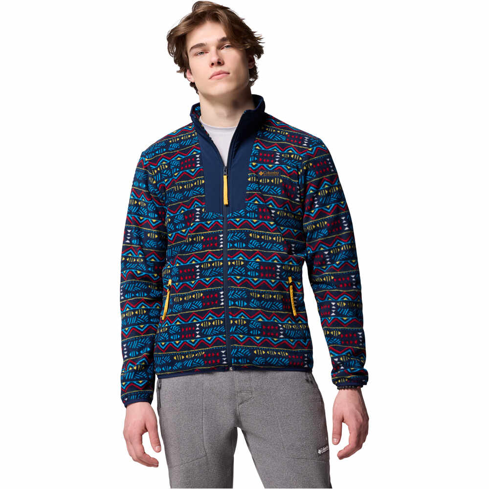 Columbia forro polar hombre Sequoia Grove Printed Full Zip vista frontal