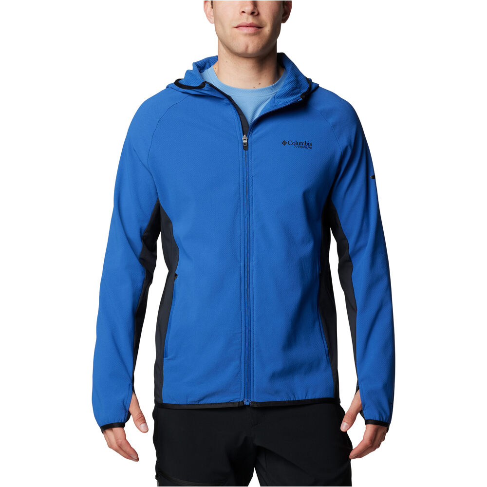 Columbia forro polar hombre Spectre Ridge Tech Fleece Hooded FZ II vista frontal