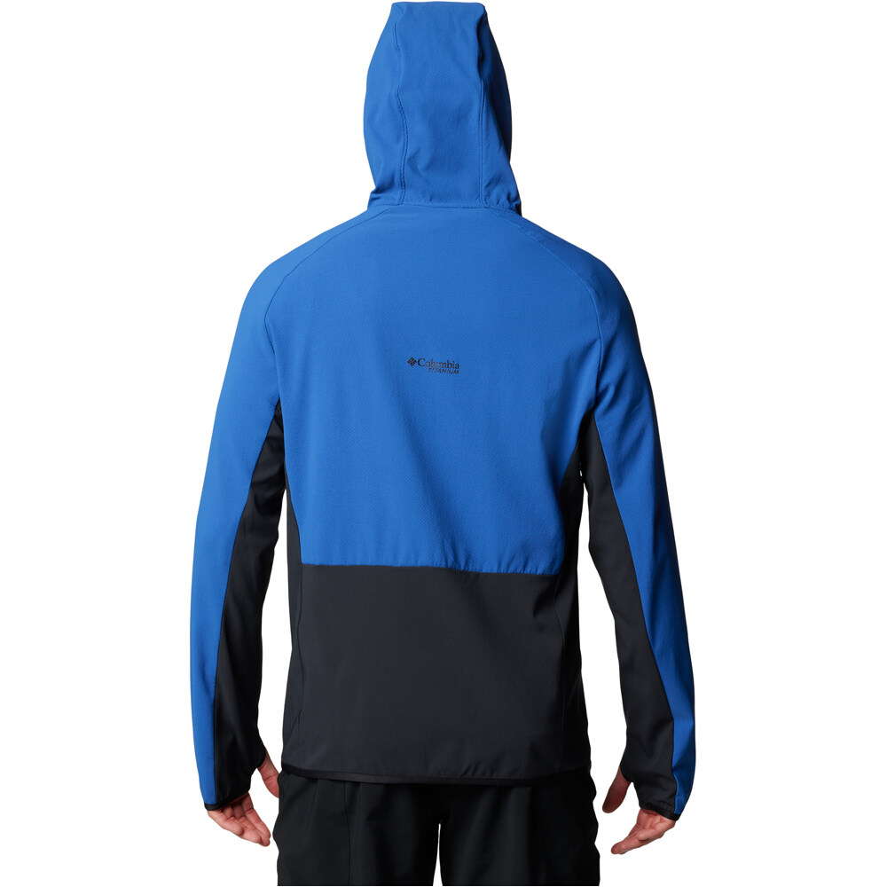 Columbia forro polar hombre Spectre Ridge Tech Fleece Hooded FZ II vista trasera