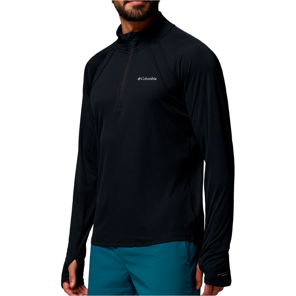Columbia forro polar hombre Stealth Spring  LS Half Zip Tee vista detalle