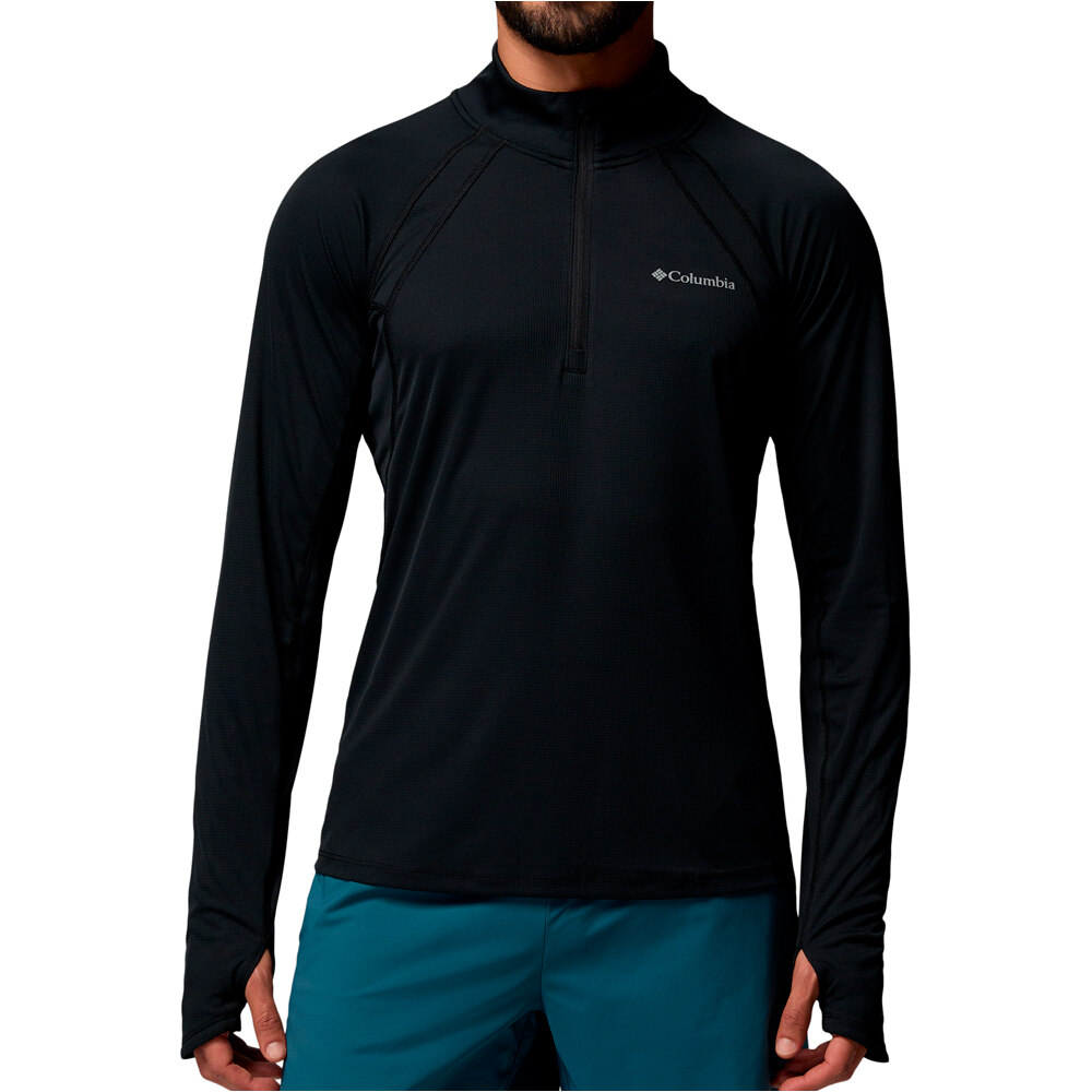 Columbia forro polar hombre Stealth Spring  LS Half Zip Tee vista frontal