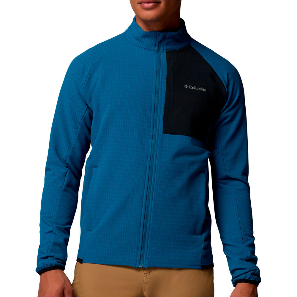 Columbia forro polar hombre Superior Summit Grid Full Zip M vista frontal