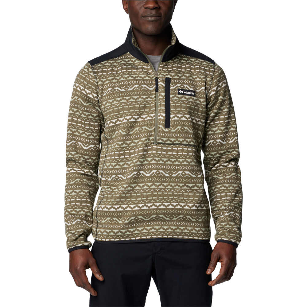 Columbia forro polar hombre Sweater Weather Printed Half Zip II vista frontal