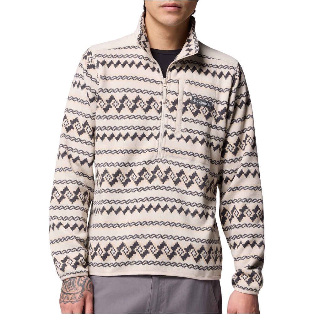 Columbia forro polar hombre Sweater Weather Printed Half Zip II vista frontal