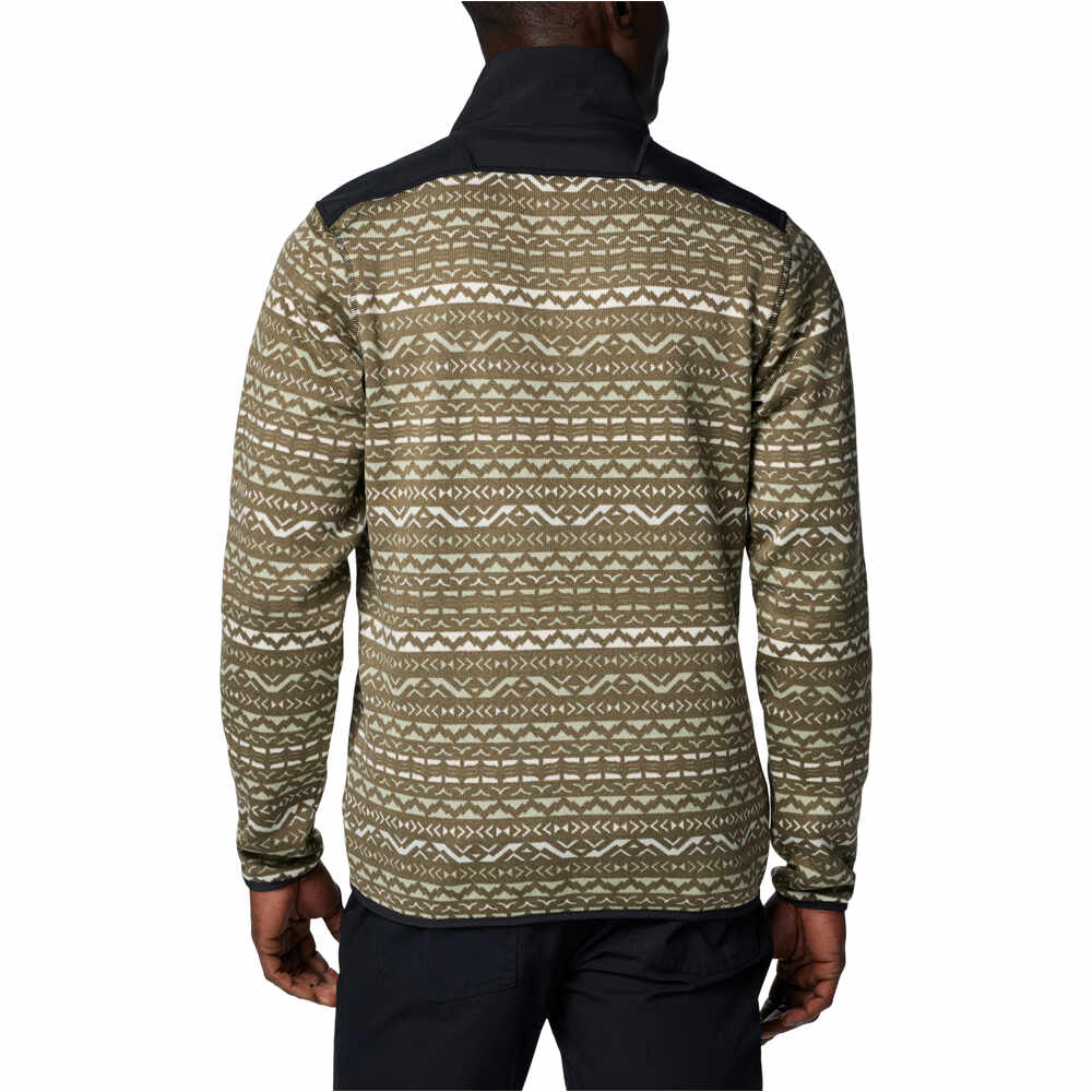 Columbia forro polar hombre Sweater Weather Printed Half Zip II vista trasera