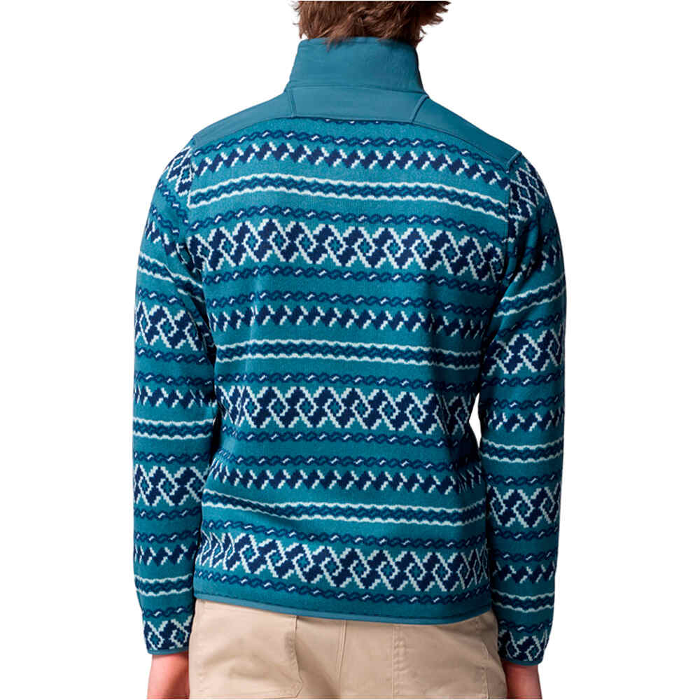 Columbia forro polar hombre Sweater Weather Printed Half Zip II vista trasera