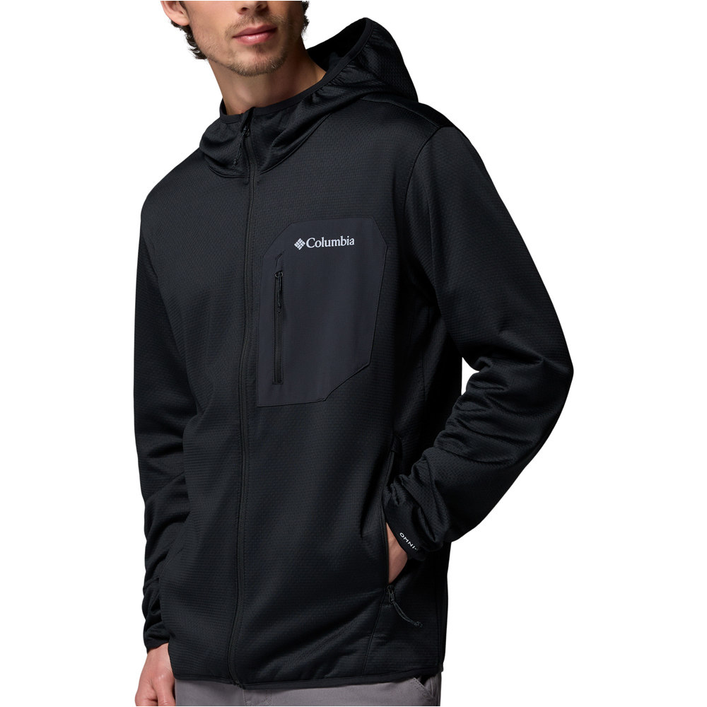 Columbia forro polar hombre Tall Heights Hdd Grid Fleece Full Zip vista detalle