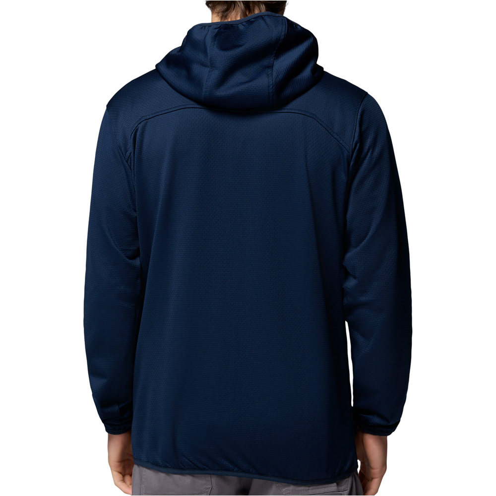 Columbia forro polar hombre Tall Heights Hdd Grid Fleece Full Zip vista trasera