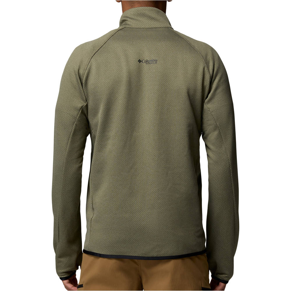 Columbia forro polar hombre Triple Canyon Grid Fleece FZ II vista trasera