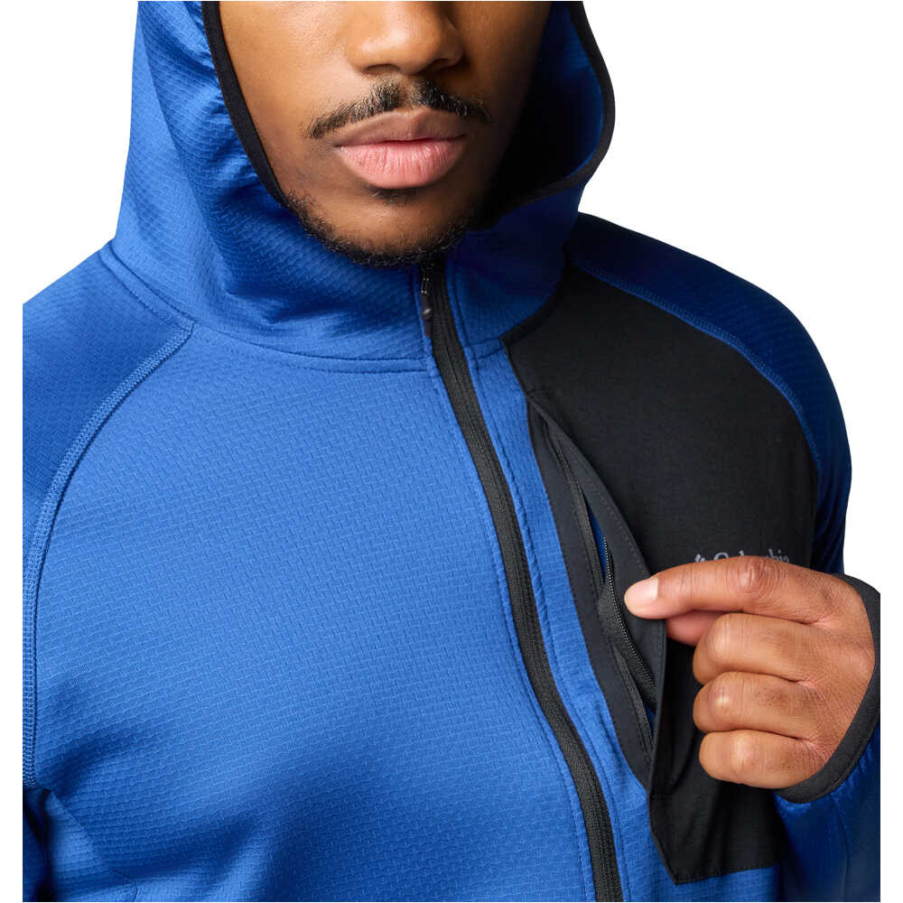 Columbia forro polar hombre Triple Canyon Grid Fleece Hooded FZ II 06