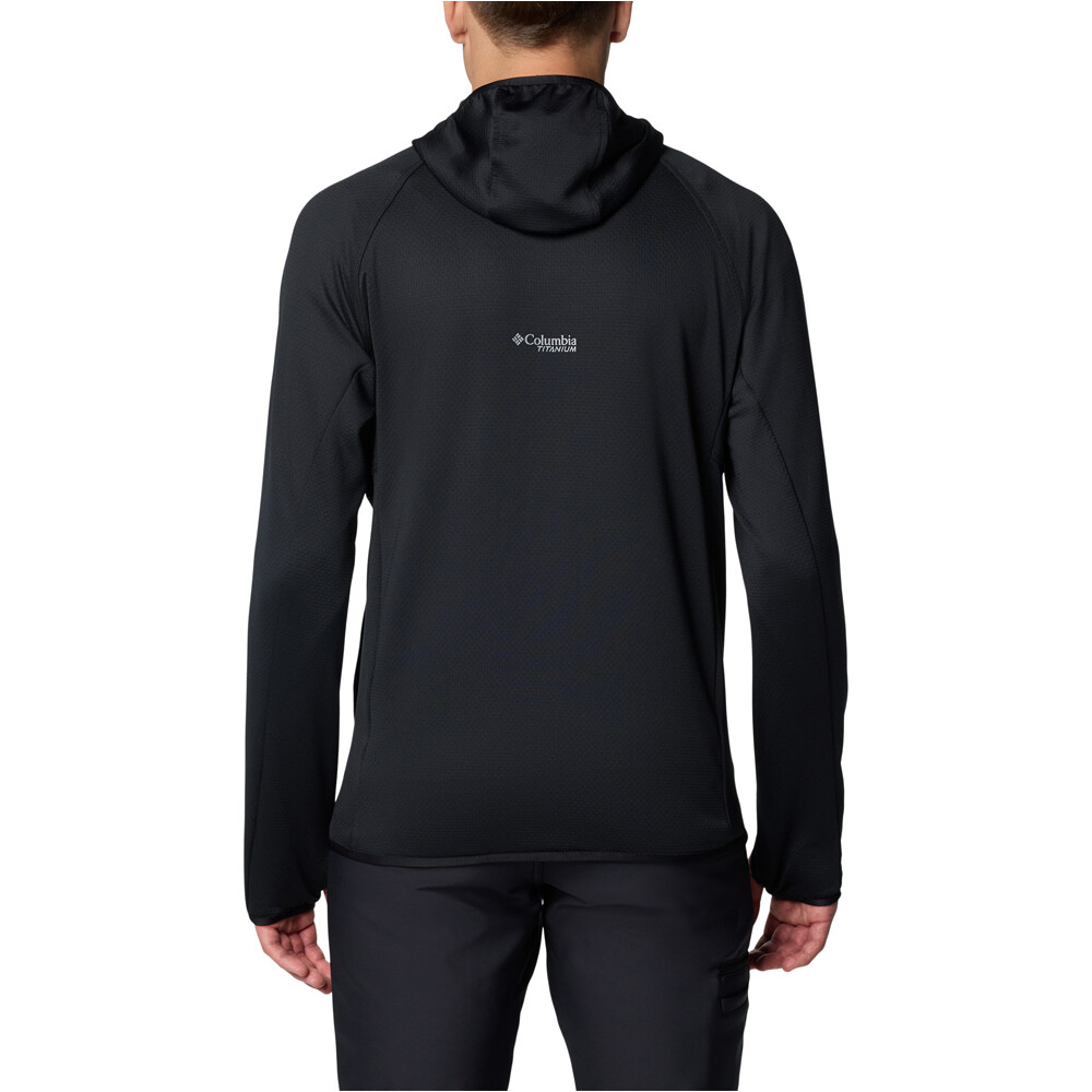 Columbia forro polar hombre Triple Canyon Grid Fleece Hooded FZ II vista trasera