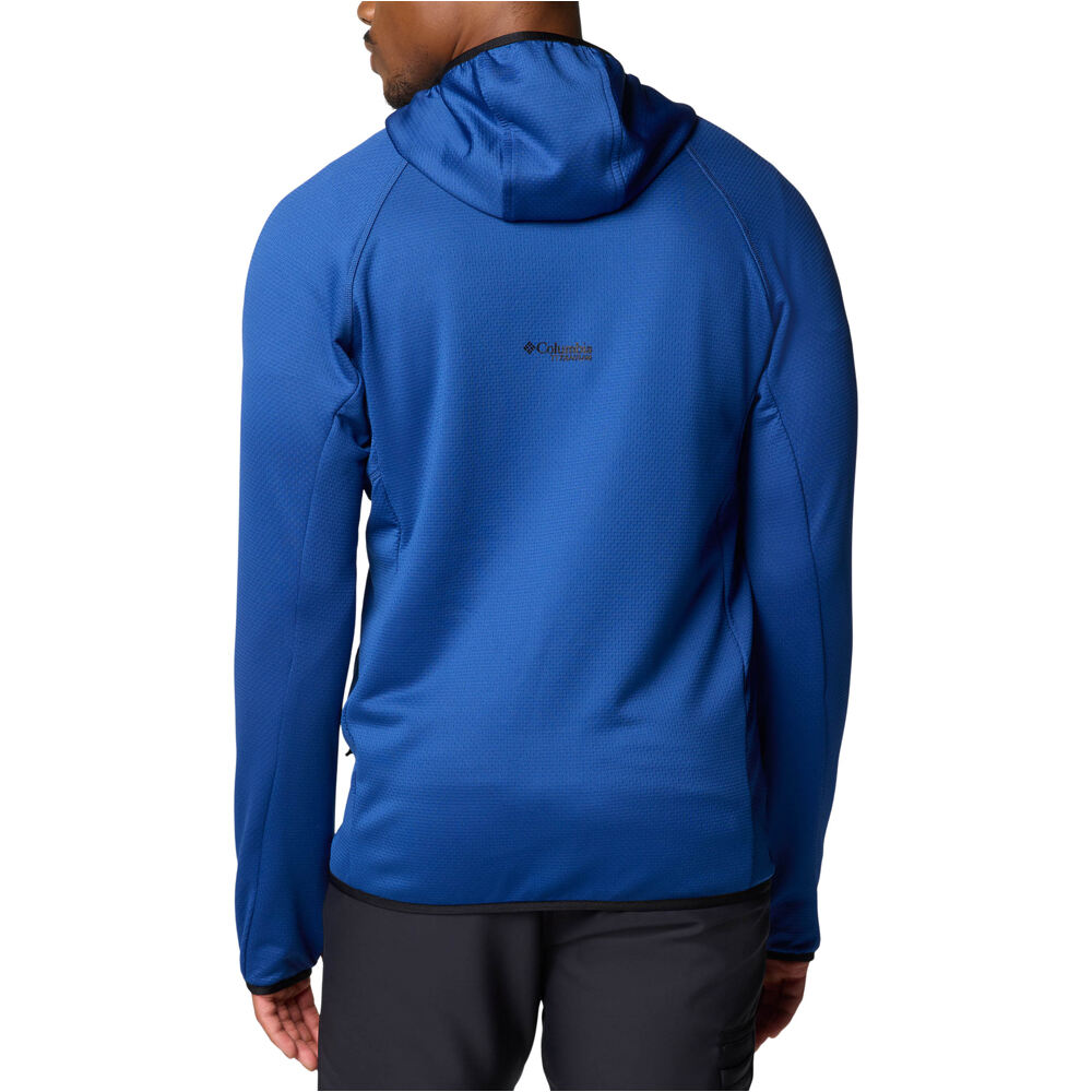 Columbia forro polar hombre Triple Canyon Grid Fleece Hooded FZ II vista trasera