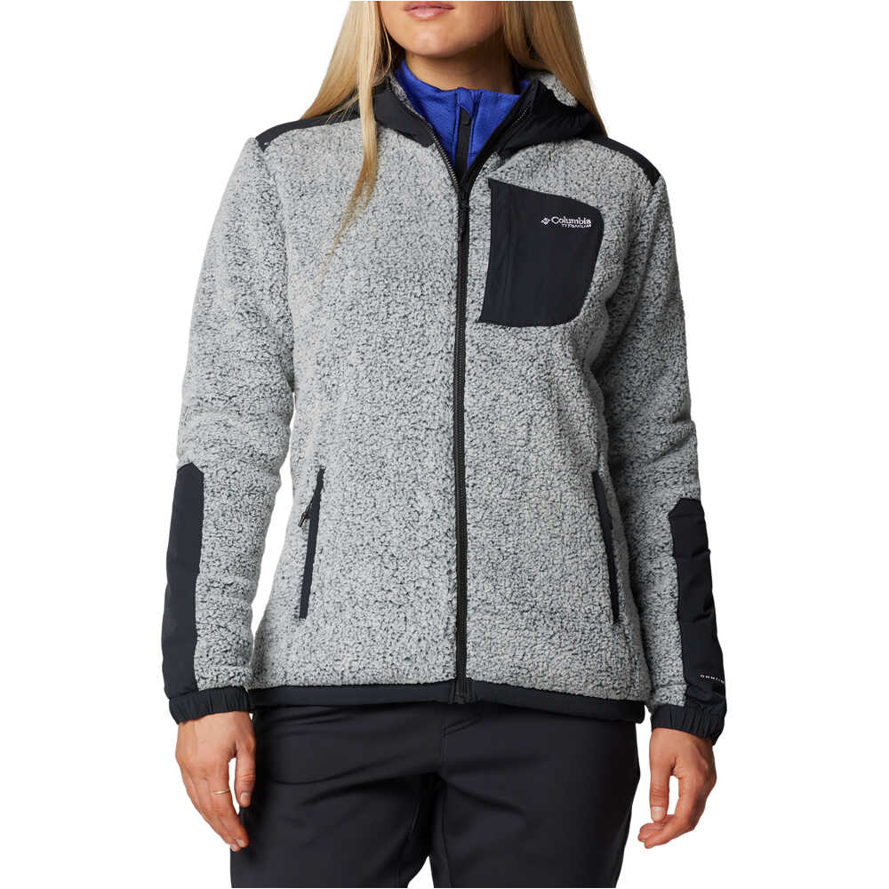 Columbia forro polar mujer Arctic Crest Sherpa Full Zip vista frontal