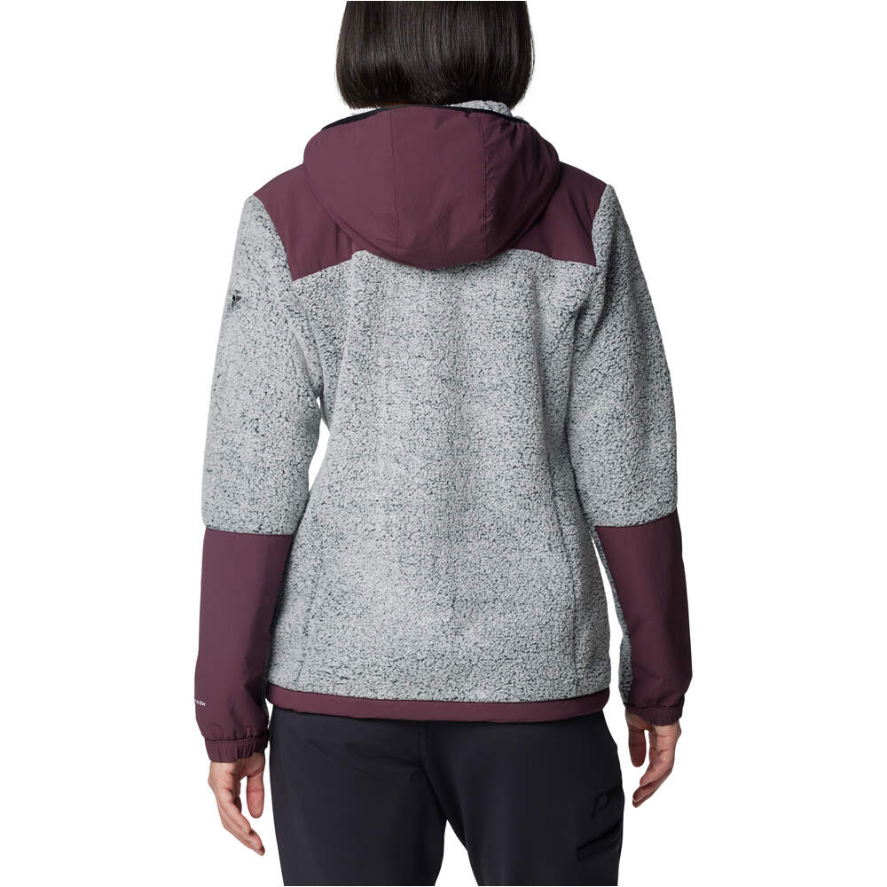 Columbia forro polar mujer Arctic Crest Sherpa Full Zip vista trasera