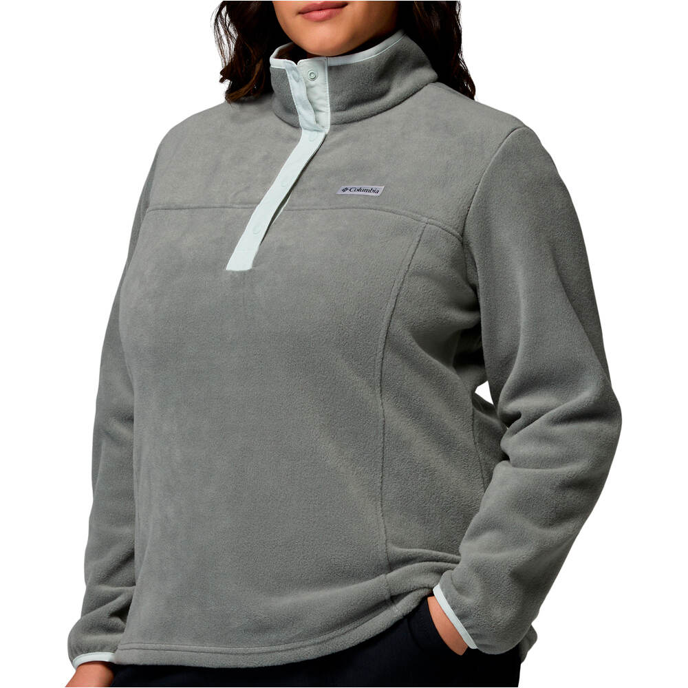 Columbia forro polar mujer Benton Springs 1/2 Snap Pull Over II vista detalle