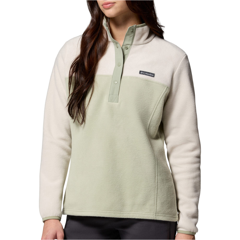 Columbia forro polar mujer Benton Springs 1/2 Snap Pull Over II vista frontal