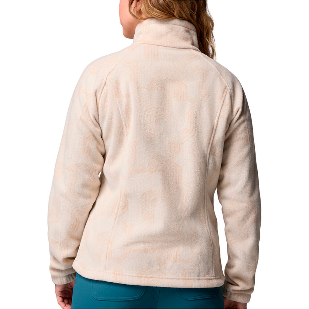 Columbia forro polar mujer Benton Springs Printed Full Zip vista trasera