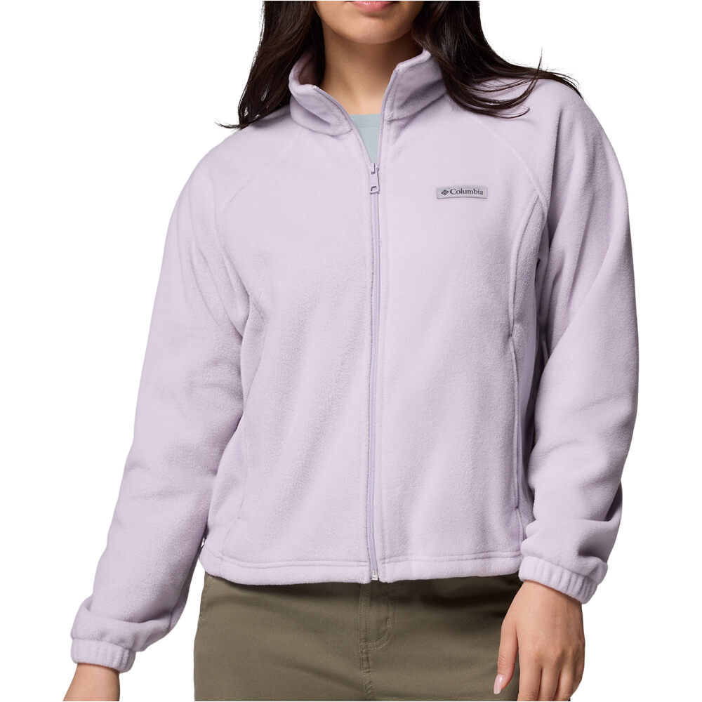 Columbia forro polar mujer Benton Springs Relaxed Full Zip vista frontal