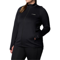 Columbia forro polar mujer Crystal Leaf Omni-Heat Helix FZ vista detalle