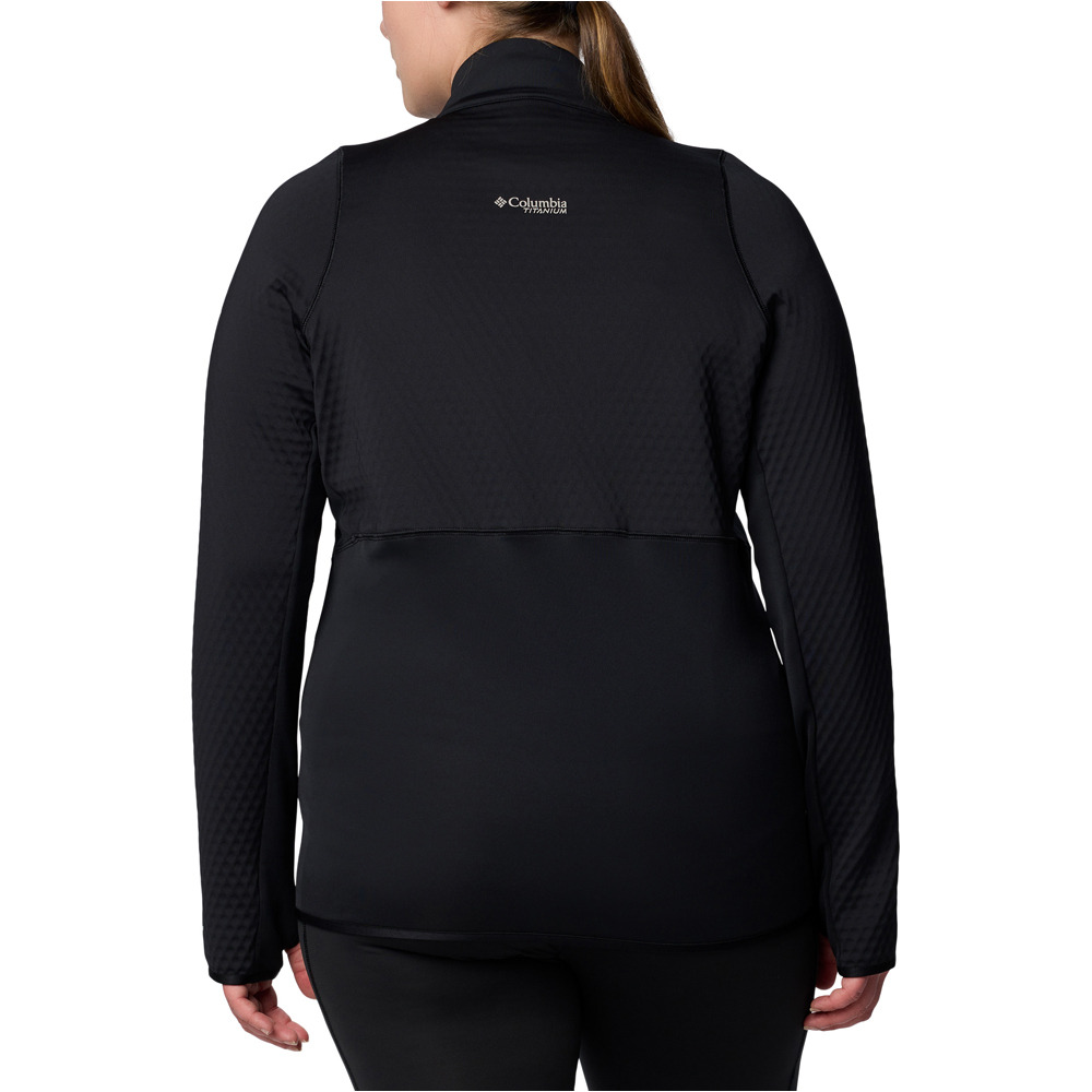 Columbia forro polar mujer Crystal Leaf Omni-Heat Helix FZ vista trasera