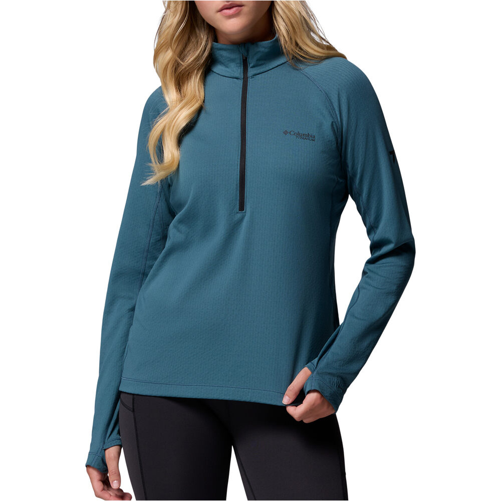 Columbia forro polar mujer DriVenture Half Zip vista frontal