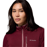 Columbia forro polar mujer Essential Hike Grid Fleece Full Zip vista detalle