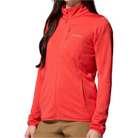Columbia forro polar mujer Essential Hike Grid Fleece Full Zip vista detalle
