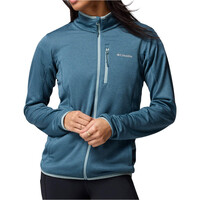 Columbia forro polar mujer Essential Hike  Grid Fleece Full Zip vista frontal