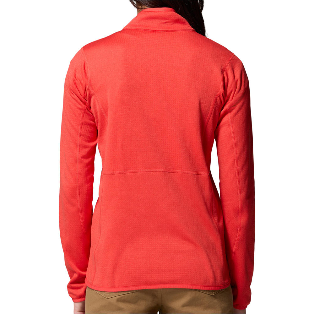 Columbia forro polar mujer Essential Hike Grid Fleece Full Zip vista trasera