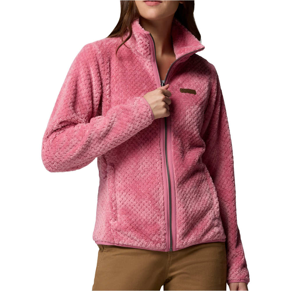 Columbia forro polar mujer Fire Side II Sherpa FZ vista frontal