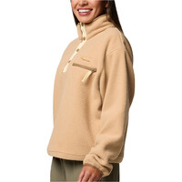 Columbia forro polar mujer Helvetia  II Cropped Half Snap Fleece vista detalle