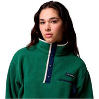 Columbia forro polar mujer Helvetia II Cropped Half Snap Fleece vista detalle
