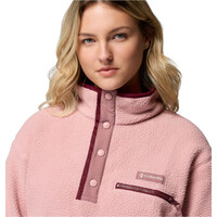 Columbia forro polar mujer Helvetia II Cropped Half Snap Fleece vista detalle