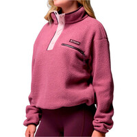 Columbia forro polar mujer Helvetia II Cropped Half Snap Fleece vista detalle