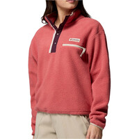 Columbia forro polar mujer Helvetia II Cropped Half Snap Fleece vista detalle
