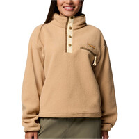 Columbia forro polar mujer Helvetia  II Cropped Half Snap Fleece vista frontal
