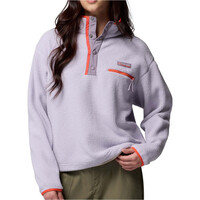 Columbia forro polar mujer Helvetia II Cropped Half Snap Fleece vista frontal